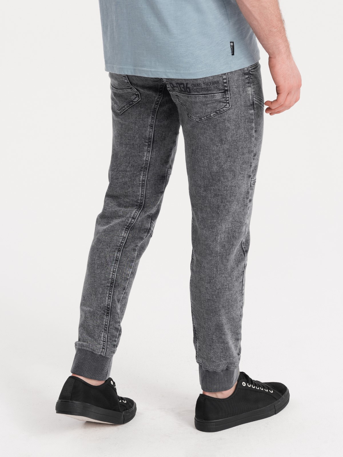 Men\'s jeans joggers P551 - grey