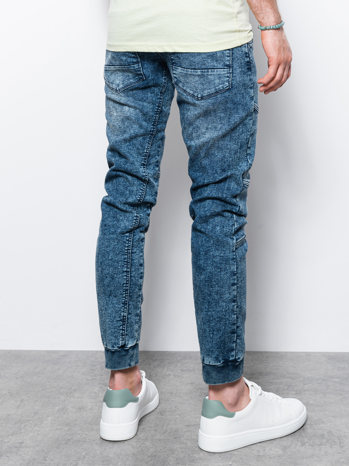 Men\'s jeans joggers P551 - light blue