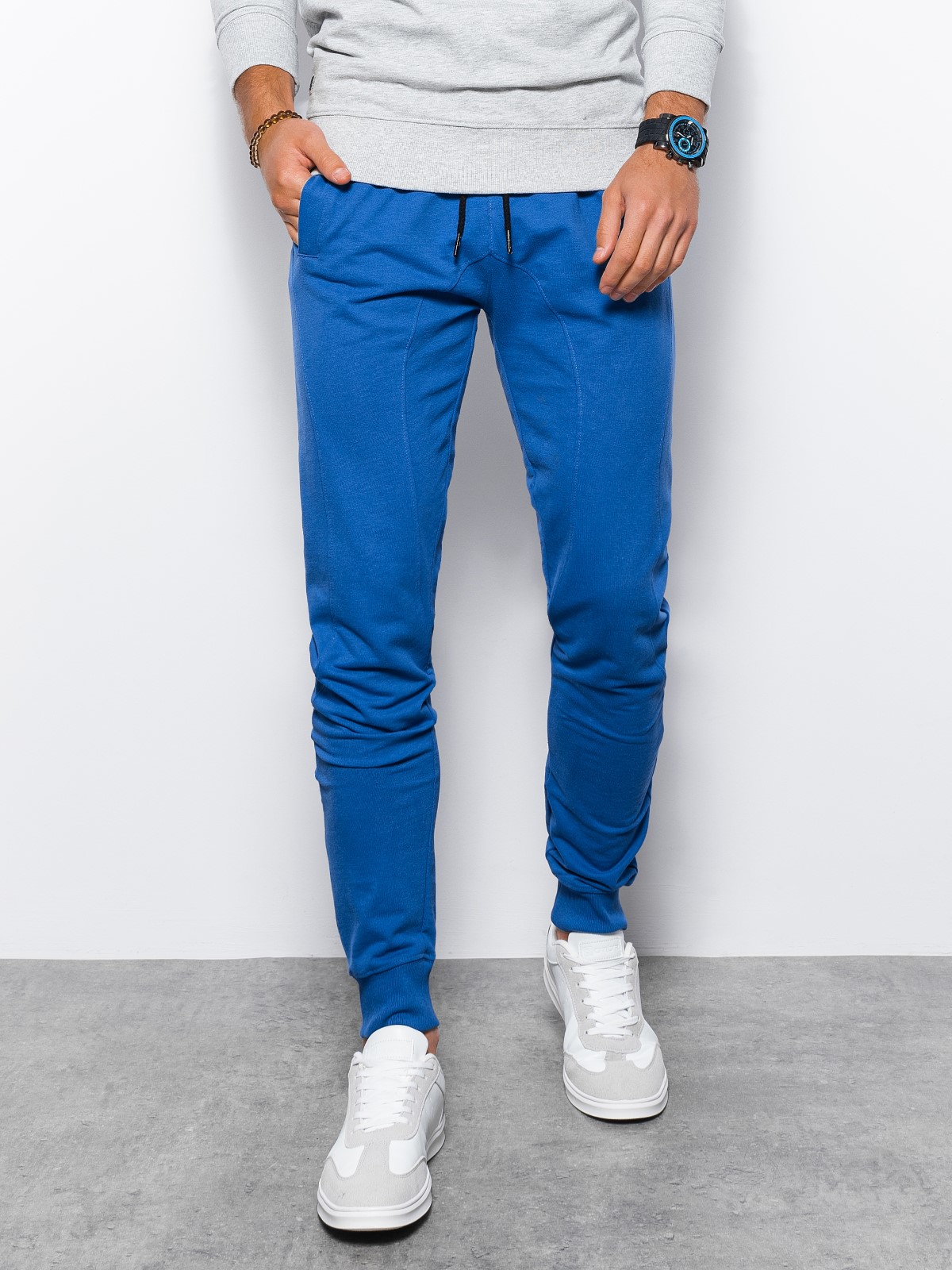 Pantaloni pentru barbati P952 - albastru