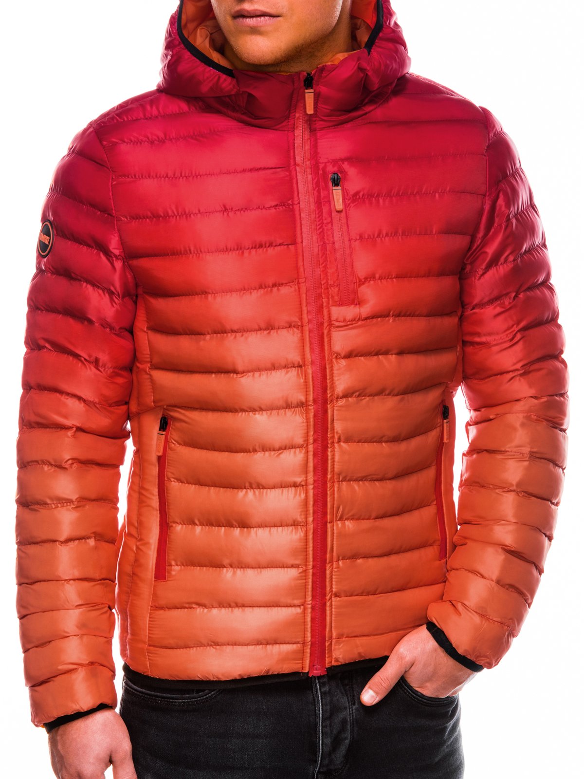Jacheta matlasata de toamna barbati C319 - rosu