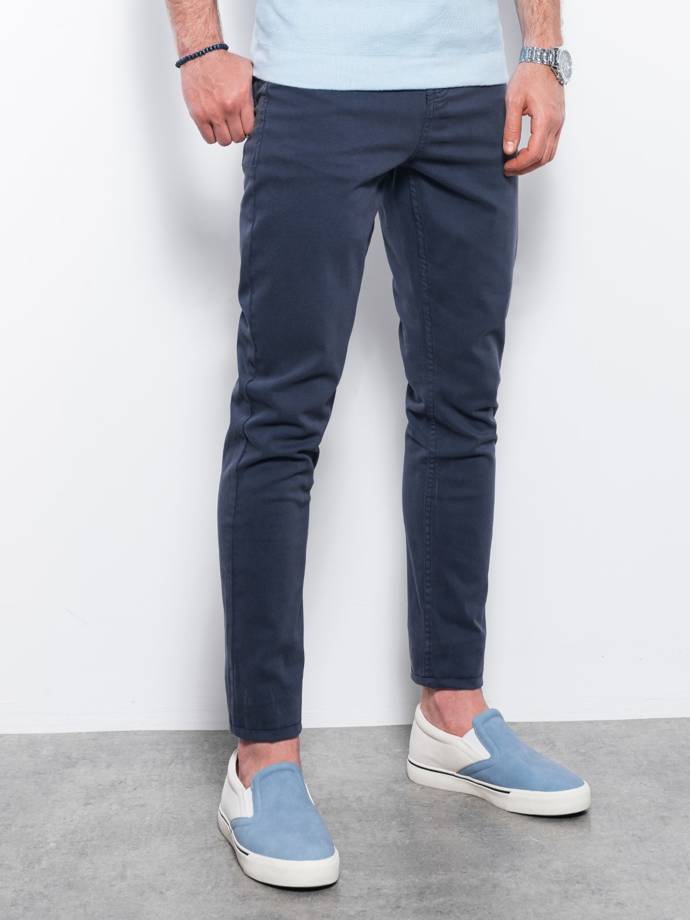 Pantaloni chino barbati - bleumarin P1059