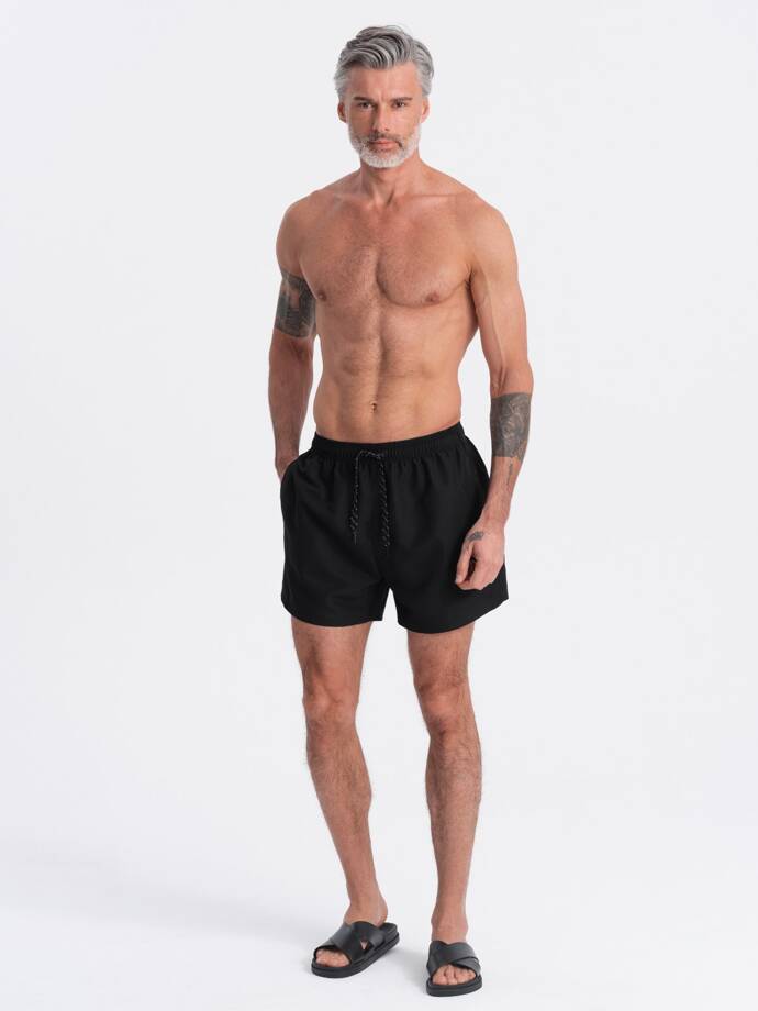 Pantaloni scurți de înot pentru bărbați - negru V25 OM-SRBS-0125
